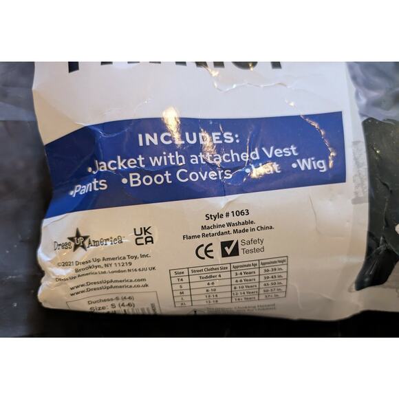 Founding Father Boys Size S Colonial Patriot Halloween Costume Revolutionary - Picture 3 of 16